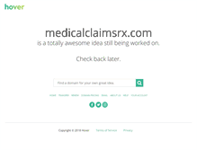Tablet Screenshot of medicalclaimsrx.com
